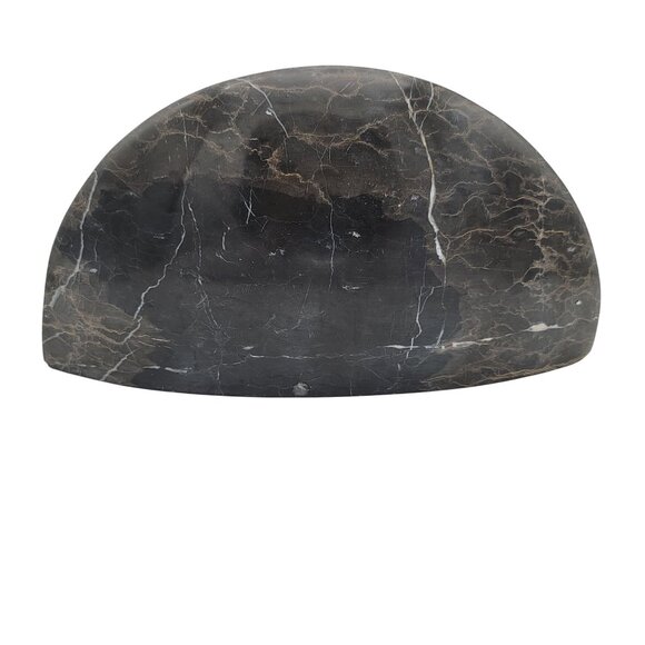 Solid Marble Half Moon Shelf or Bookend - Picture 1 of 4